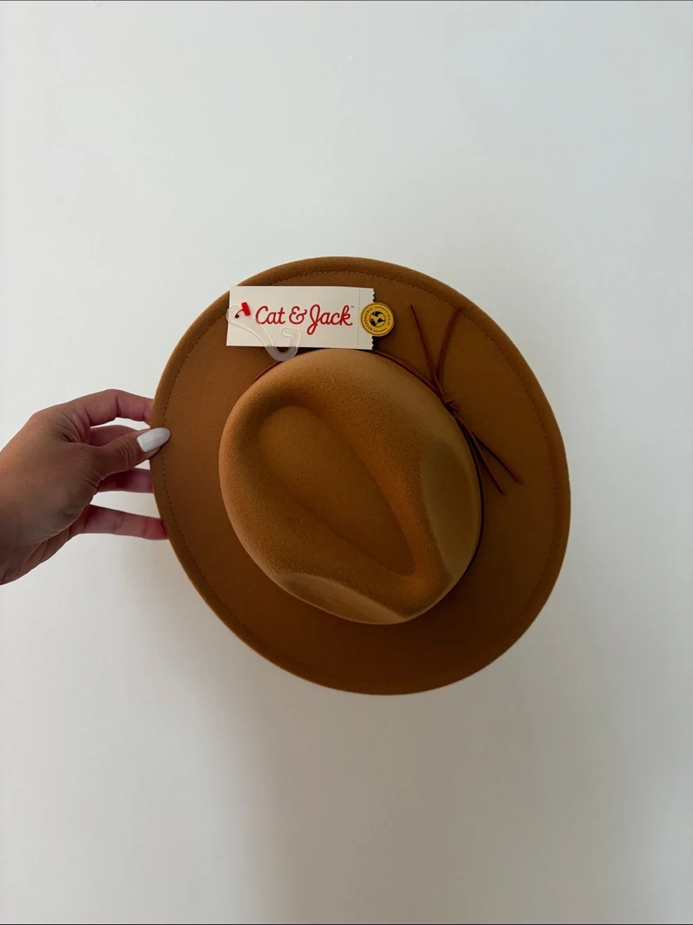 Cat & Jack Toddler Burnt Orange Felt Fedora Hat